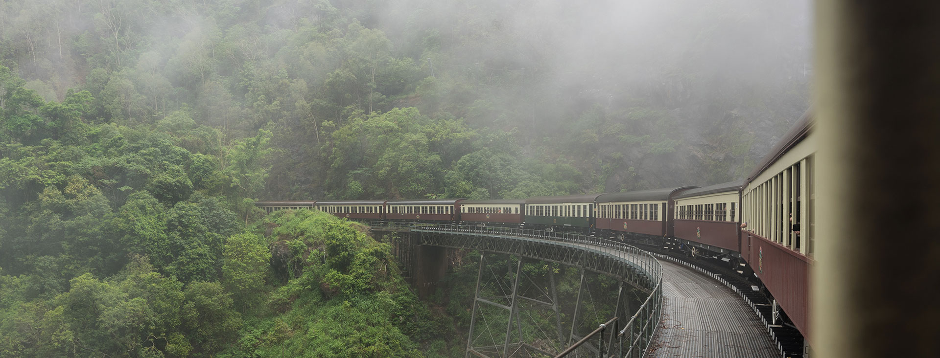 Experience the natural climate in the rainforest ecosystem through the Kuranda Scenic Railway - KKDay Top 15 Family Attractions in Brisbane, Gold Coast, and Cairns to Experience This Year